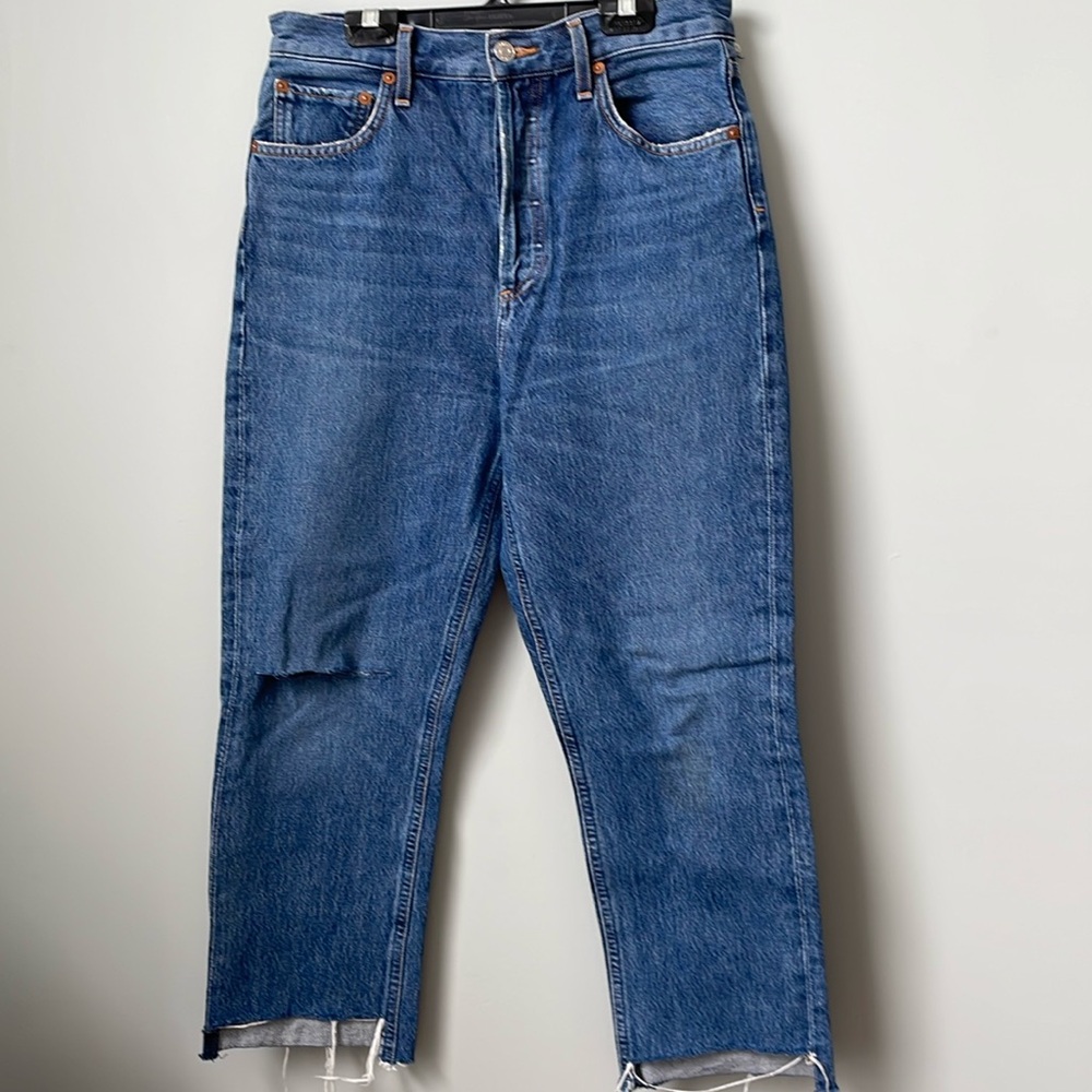 Agolde cropped denim jeans